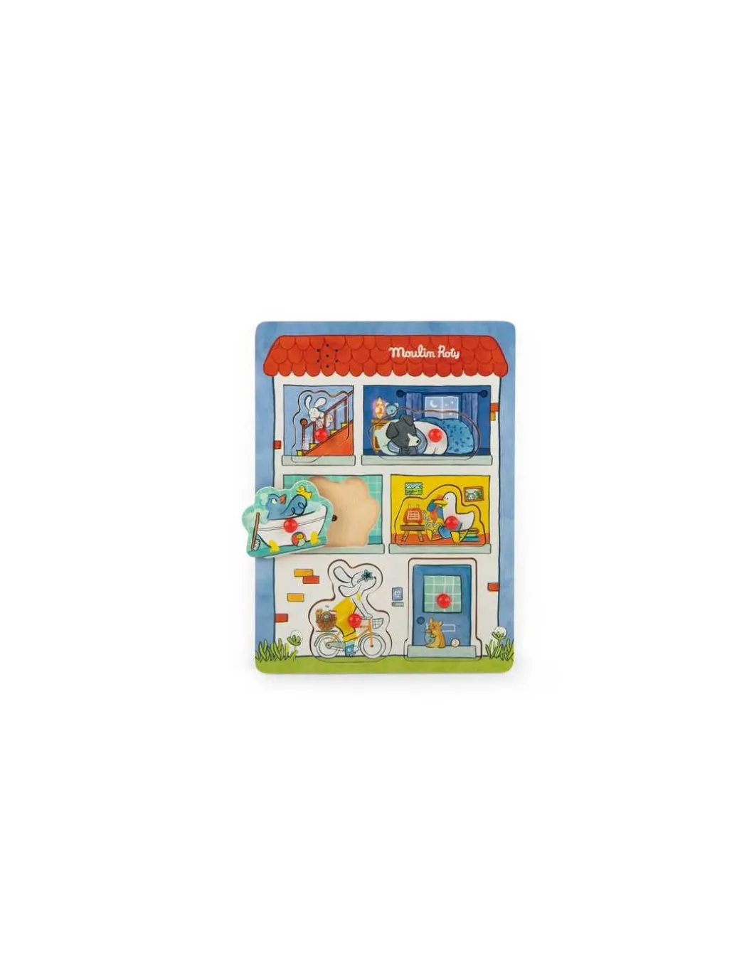 Puzzle sonore en bois Puce & Pilou - Moulin Roty