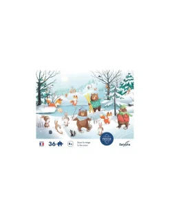 Puzzle Sous la neige 36 pièces - Sentosphère