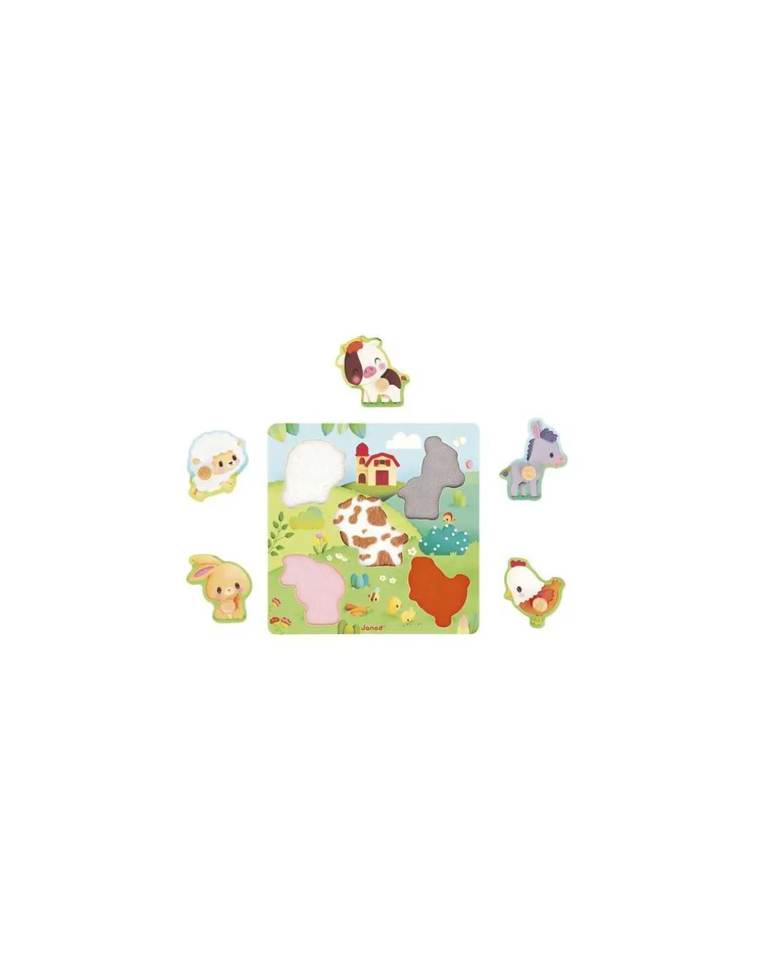 Puzzle tactile Ferme - Janod