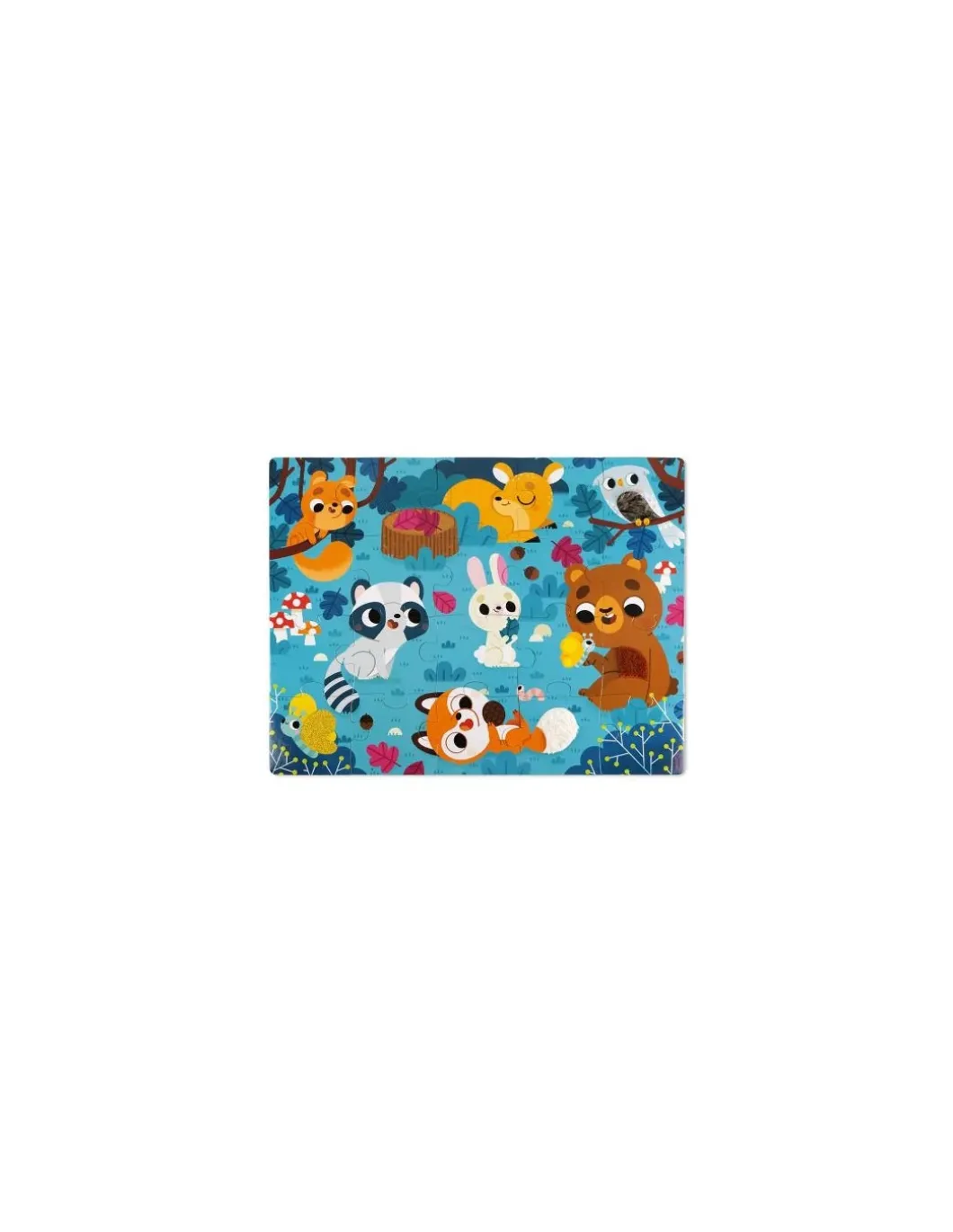 Puzzle tactile les animaux de la forêt - Janod