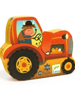 Puzzle Tracteur 16 pièces - Djeco