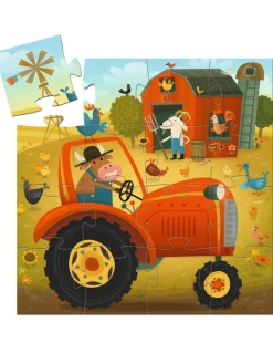 Puzzle Tracteur 16 pièces - Djeco