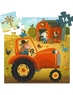 Puzzle Tracteur 16 pièces - Djeco