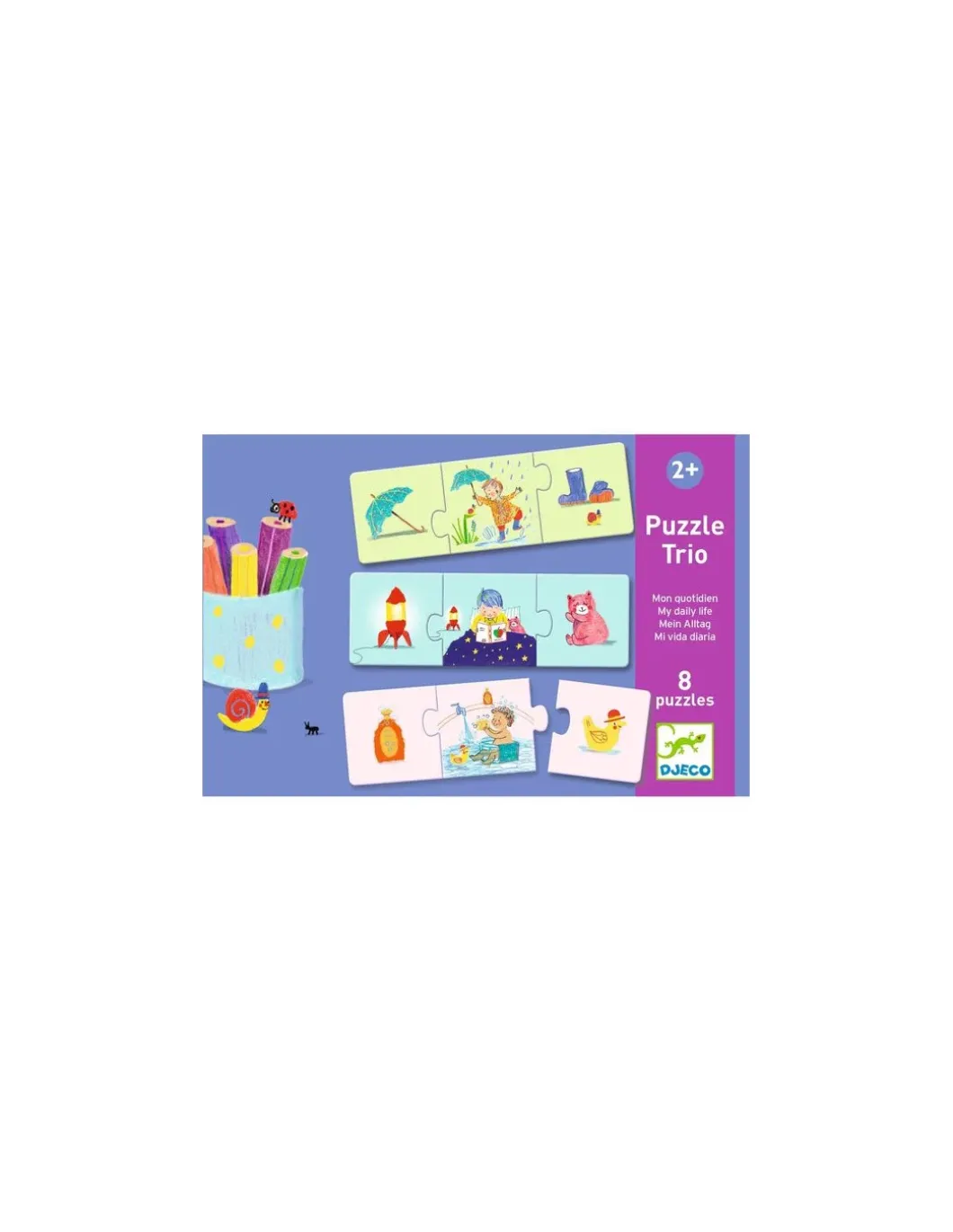 Puzzle trio Mon quotidien - Djeco