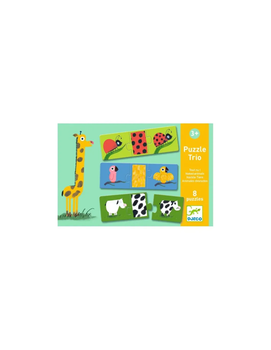 Puzzle trio Tout nu - Djeco