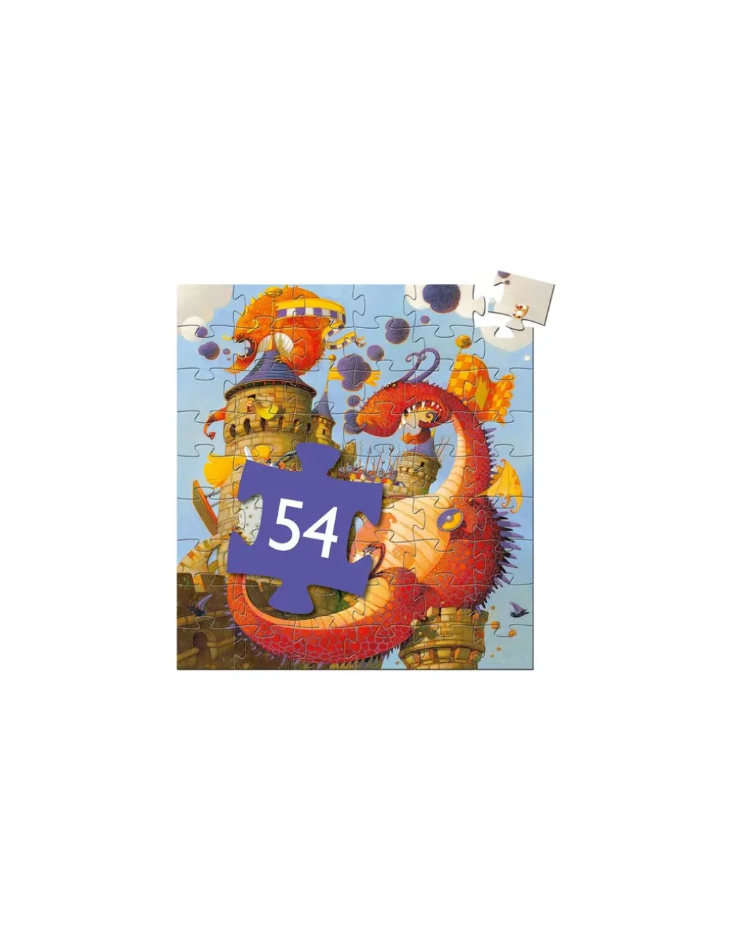Puzzle Vaillant et les dragons - Djeco