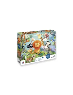 Puzzles Animaux sauvages 24 pièces - Sentosphère