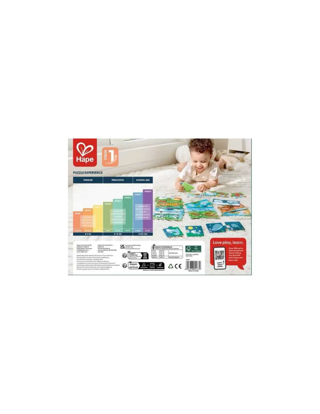Puzzles Famille d’animaux - Hape