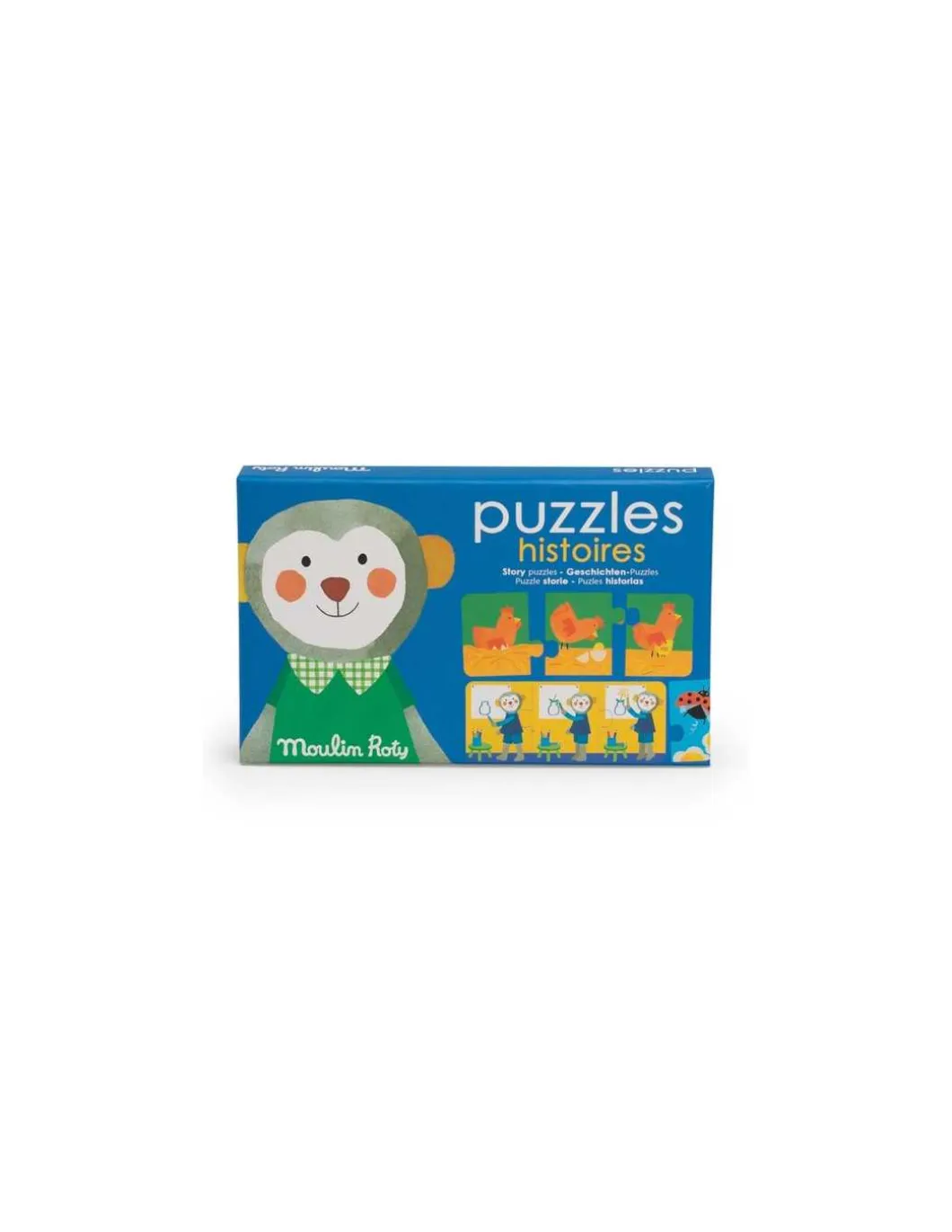 Puzzles histoires Les Popipop - Moulin Roty