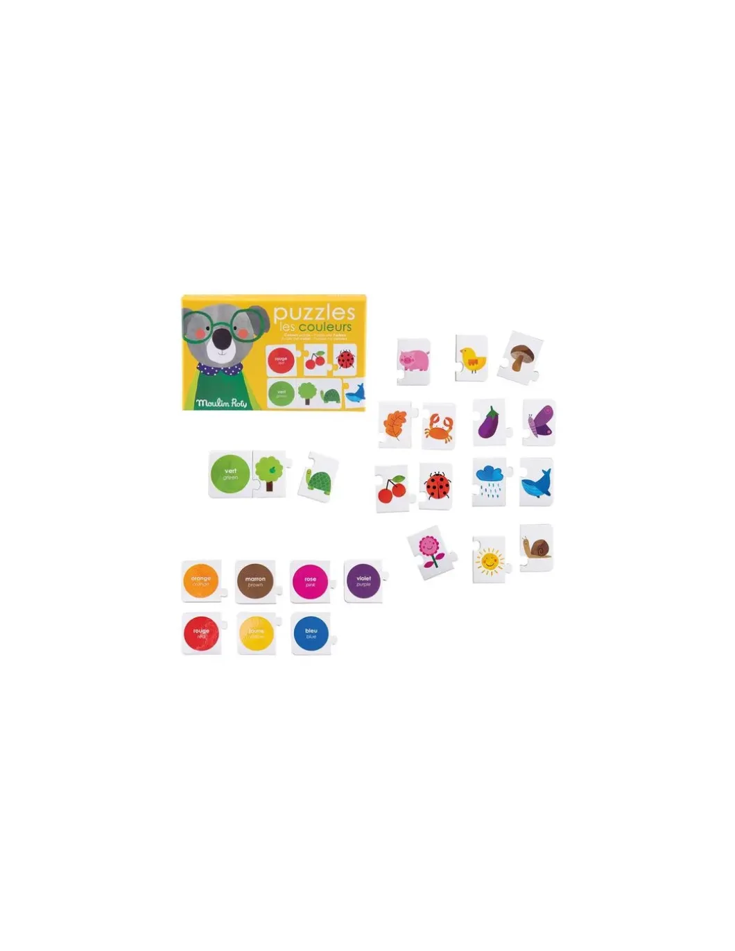 Puzzles Les couleurs Les Popipop - Moulin Roty