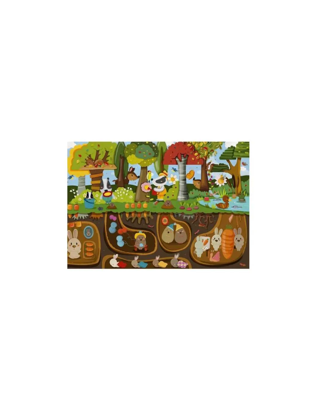 Puzzles Vie dessus Vie dessous 24 pièces - Sentosphère