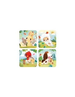 Puzzles évolutifs Animaux de la ferme - Janod