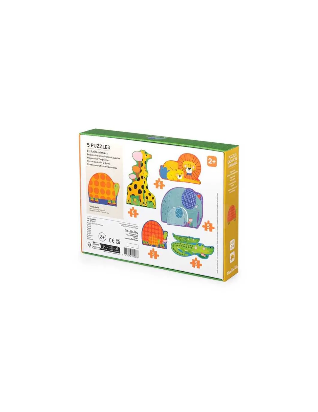 Puzzles évolutifs animaux Les Toupitis - Moulin Roty