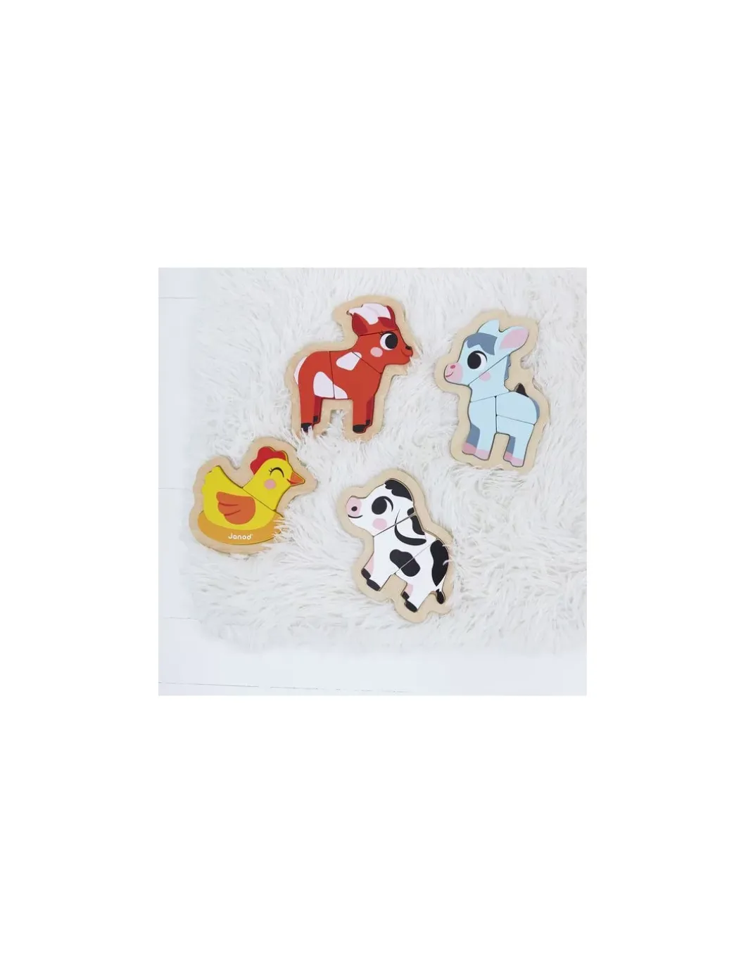 Puzzles évolutifs en bois Ferme - Janod