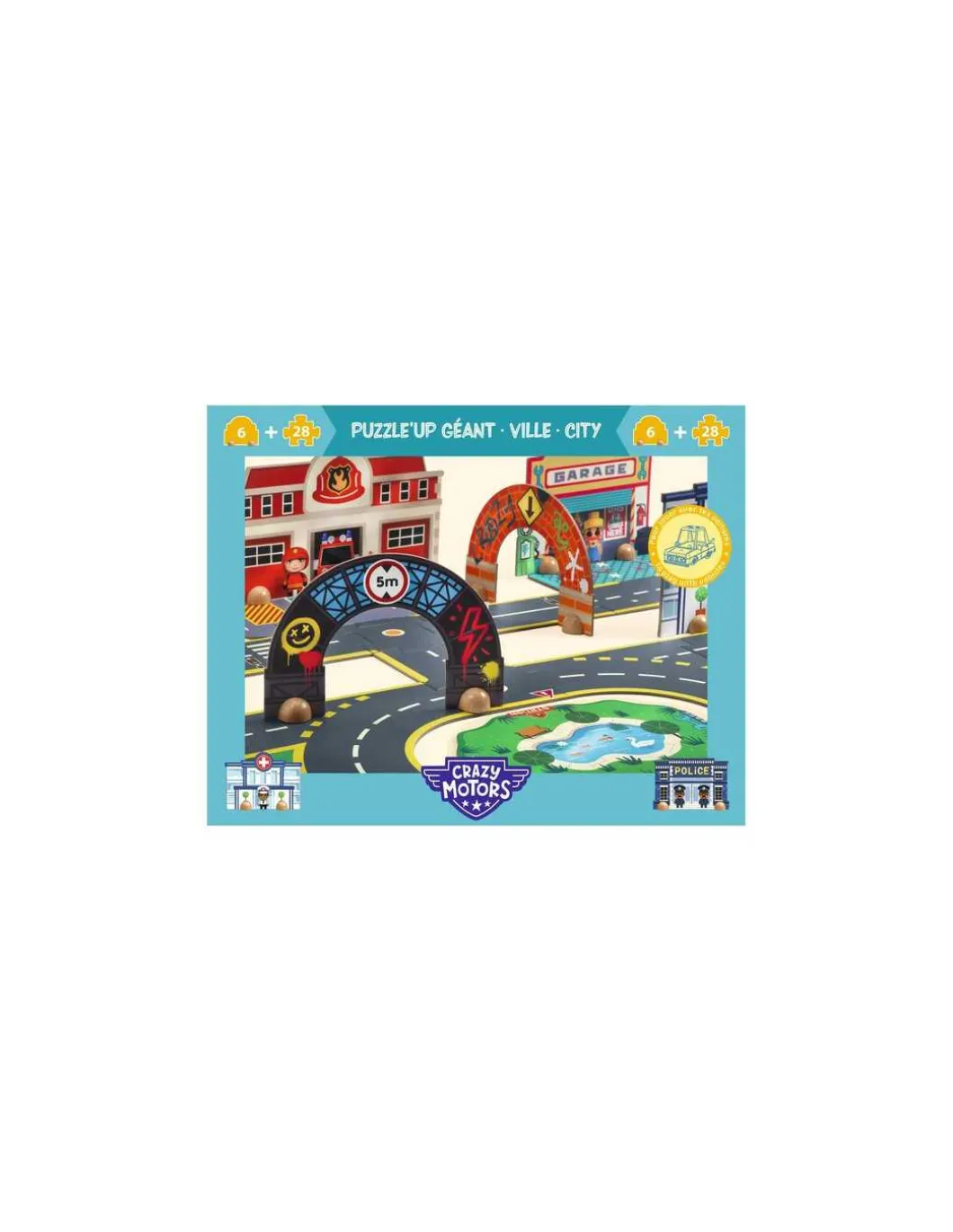 Puzzle'Up géant Ville - Djeco