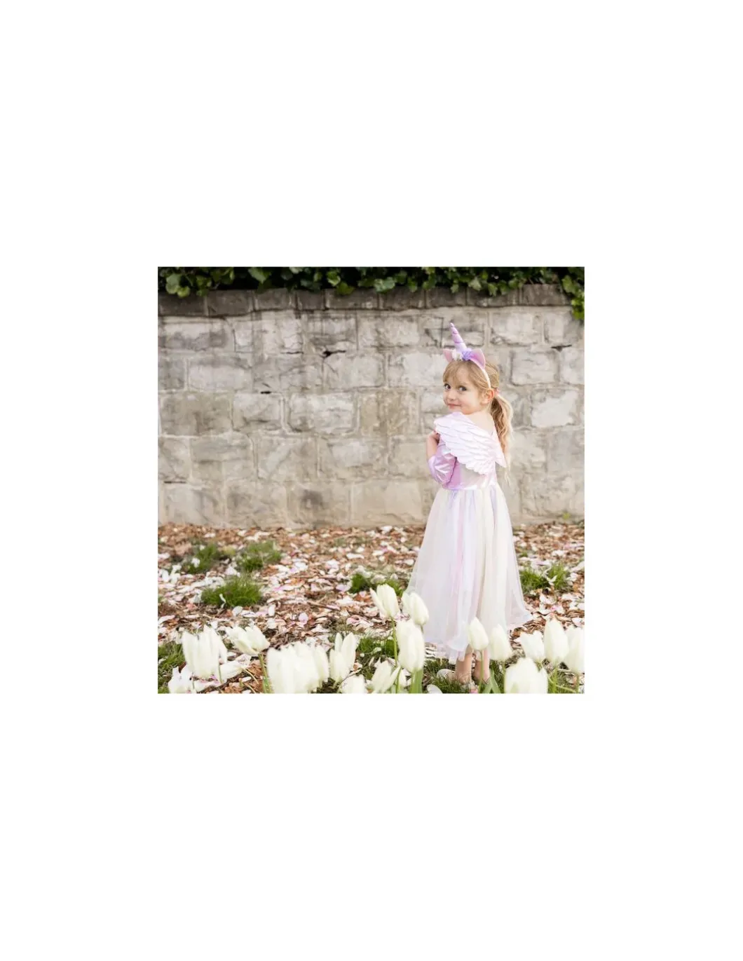 Robe de pégase avec bandeau 4-6 ans - Great Pretenders