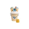 Seau de plage bleu Glaces - Little Dutch