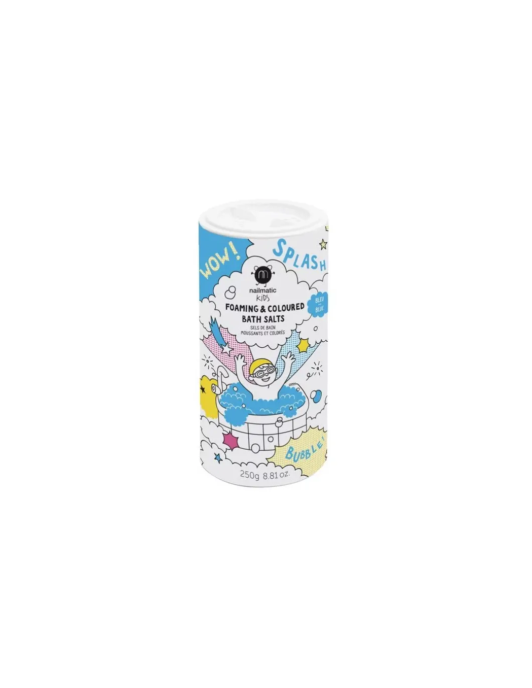 Sels de bain moussants bleu - Nailmatic