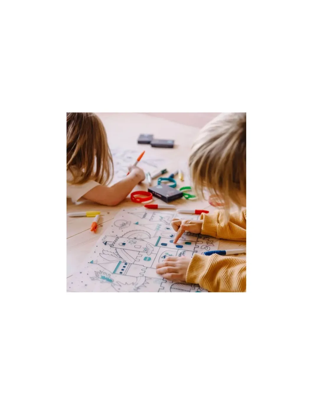 Set à colorier silicone Château - Super Petit