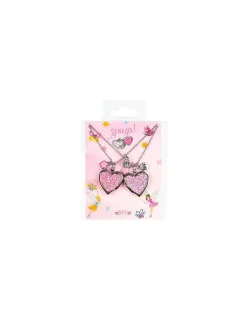 Set cadeau 2 colliers Best Friend Forever cœur pailleté - Souza