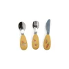 Set couverts silicone Trois Petits Lapins - Moulin Roty