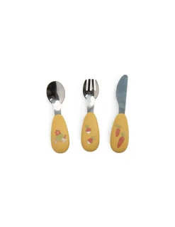 Set couverts silicone Trois Petits Lapins - Moulin Roty