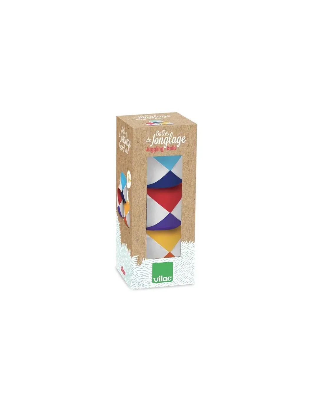 Set de 3 balles de jonglage - Vilac