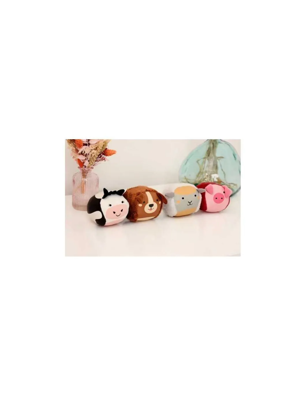 Set de 4 balles doudous ferme - Little Big Friends