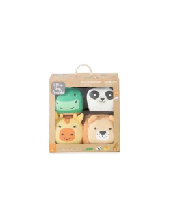 Set de 4 balles doudous jungle - Little Big Friends