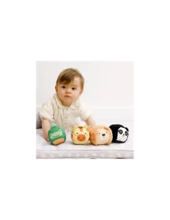 Set de 4 balles doudous jungle - Little Big Friends