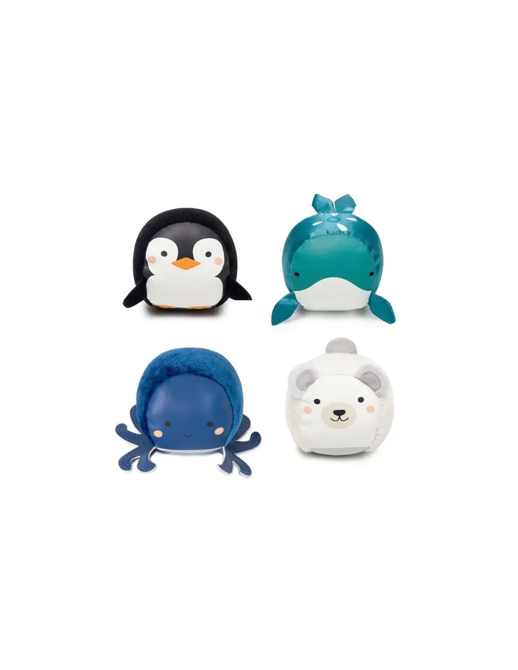 Set de 4 balles doudous océan - Little Big Friends