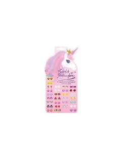 Set de 30 paires de boucles d'oreilles autocollantes Licorne - Great Pretenders