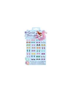 Set de 30 paires de boucles d'oreilles autocollantes Sirène - Great Pretenders