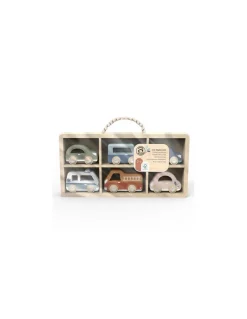 Set de 6 voitures en bois - Speedy Monkey