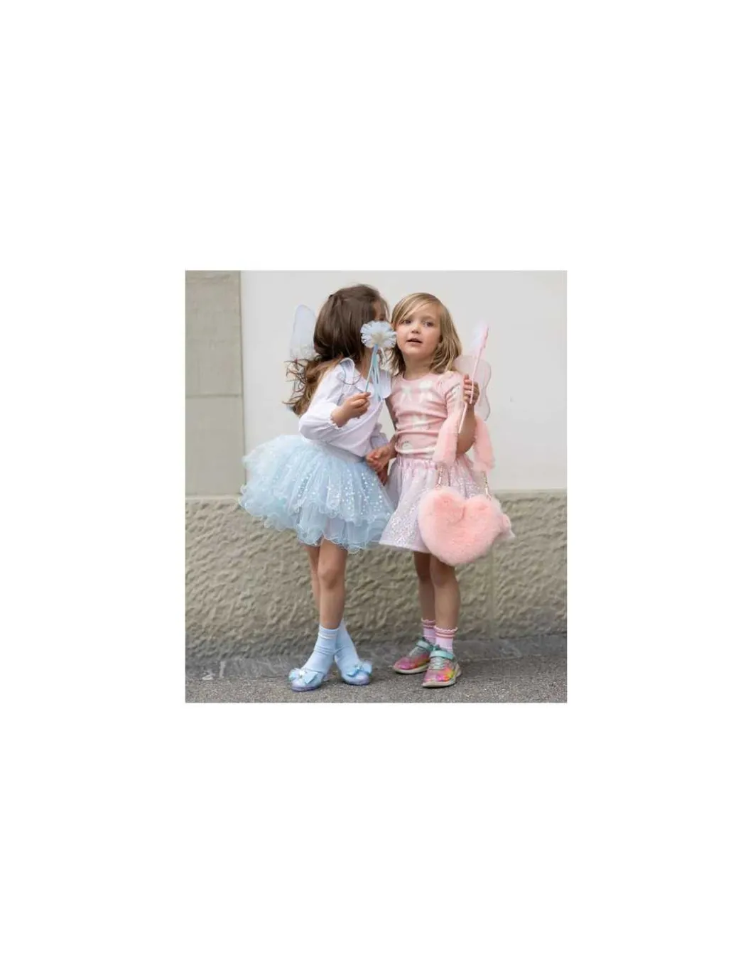 Set de fée, jupe, ailes et baguette bleu clair 4-6 ans - Great Pretenders
