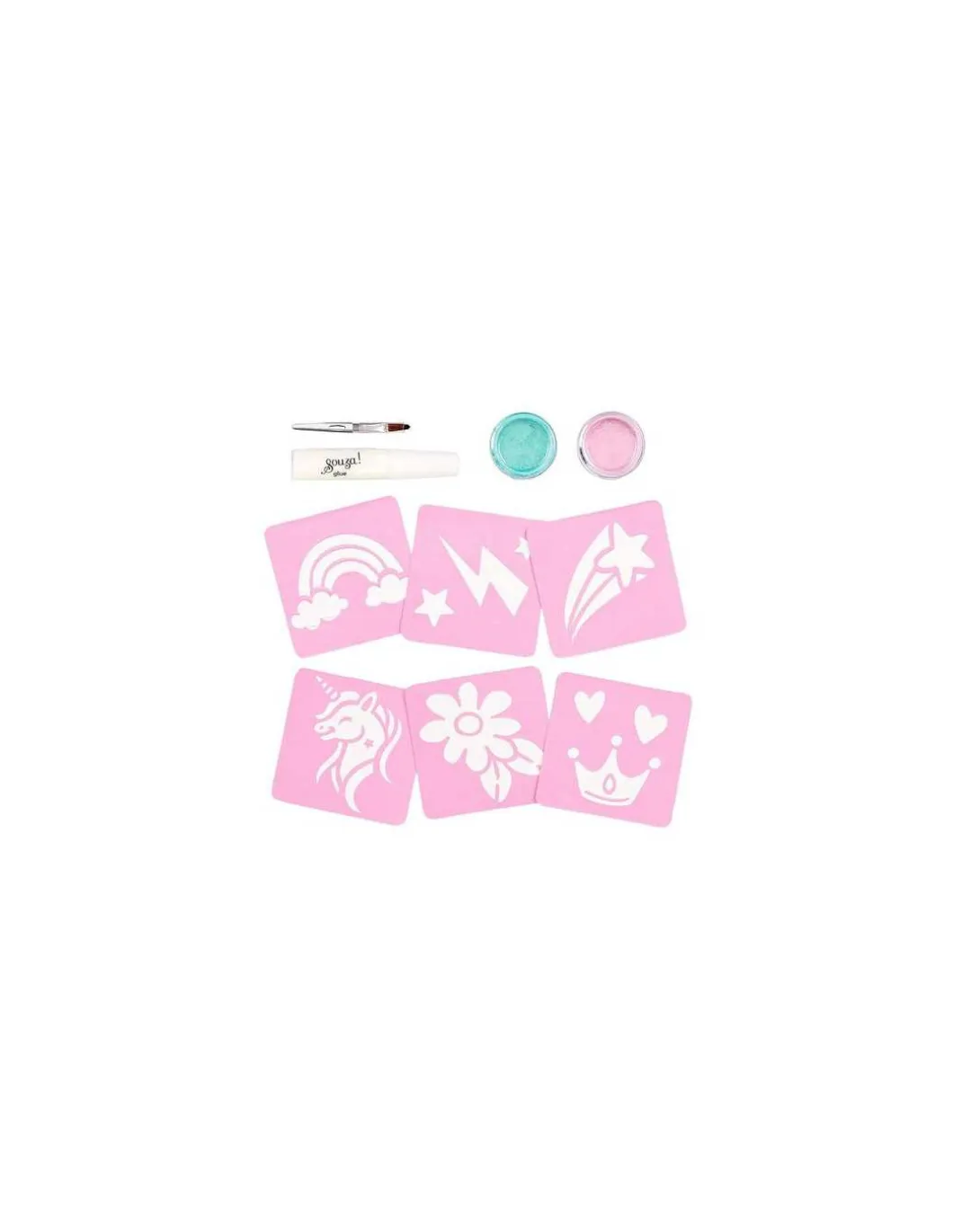 Set de tatouages glitter Licorne - Souza