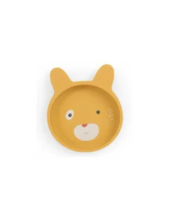 Set vaisselle silicone Trois Petits Lapins - Moulin Roty