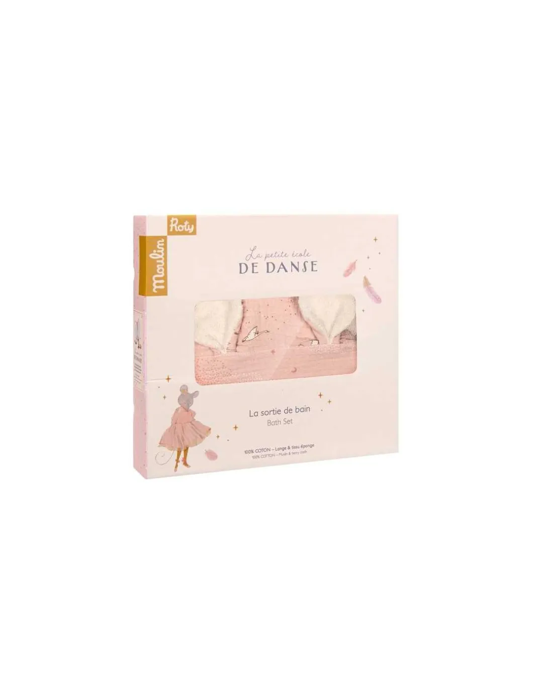 Sortie de bain souris La petite école de danse - Moulin Roty
