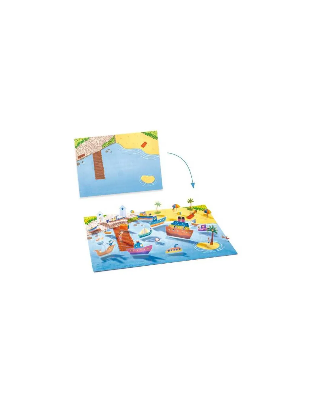 Stickers à relever Véhicules - Djeco