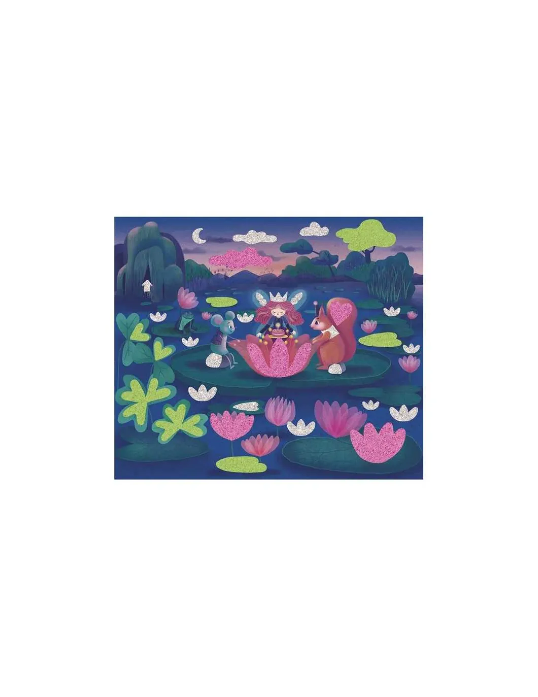 Stickers et sable phosphorescent Magic Fairies - Janod