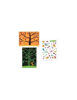 Stickers épais repositionnables Chat-perché - Djeco