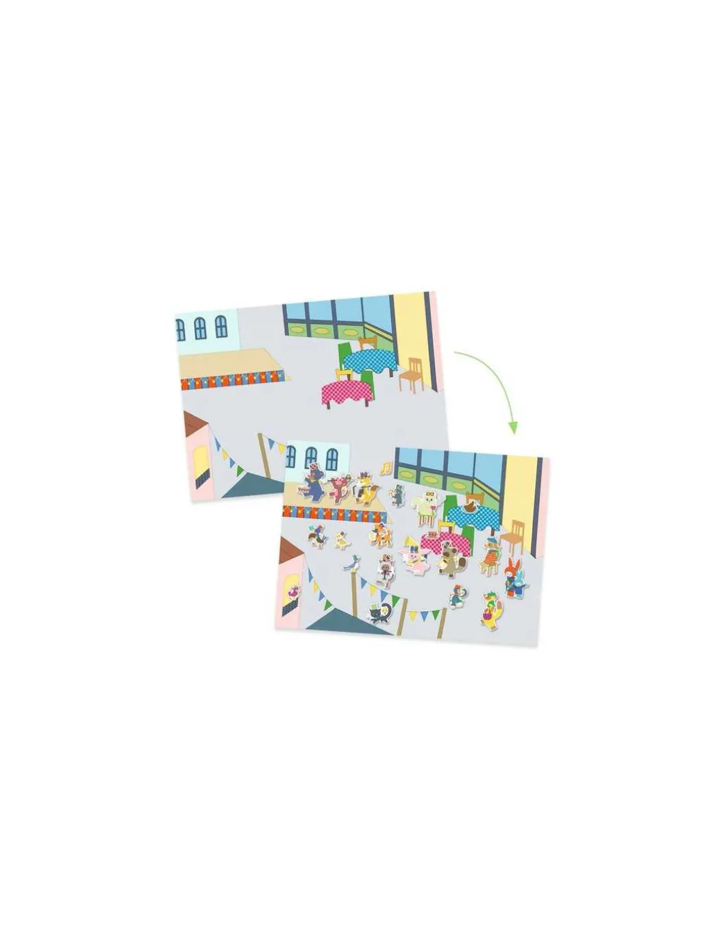 Stickers épais repositionnables Fanfare - Djeco