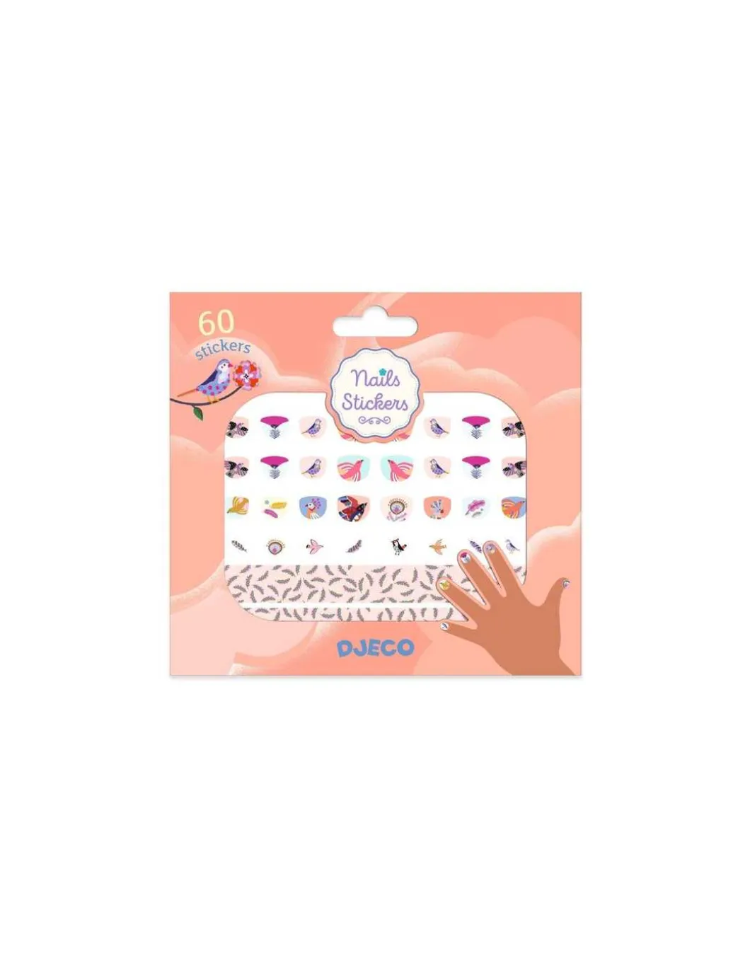 Stickers pour les ongles Plumes - Djeco