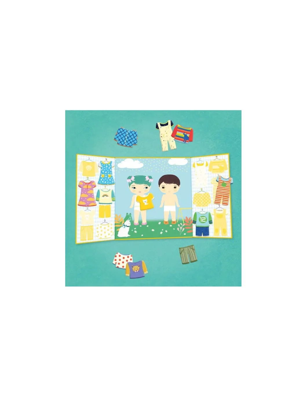Stickers repositionnables les habits - Djeco