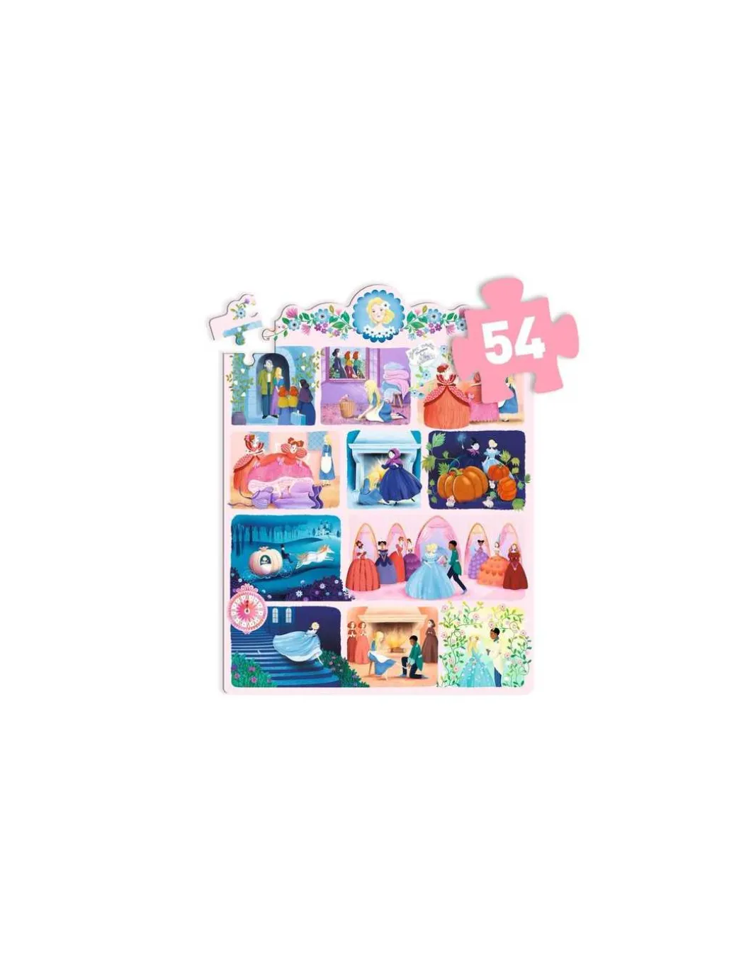 Story puzzle Cendrillon 54 pièces - Djeco