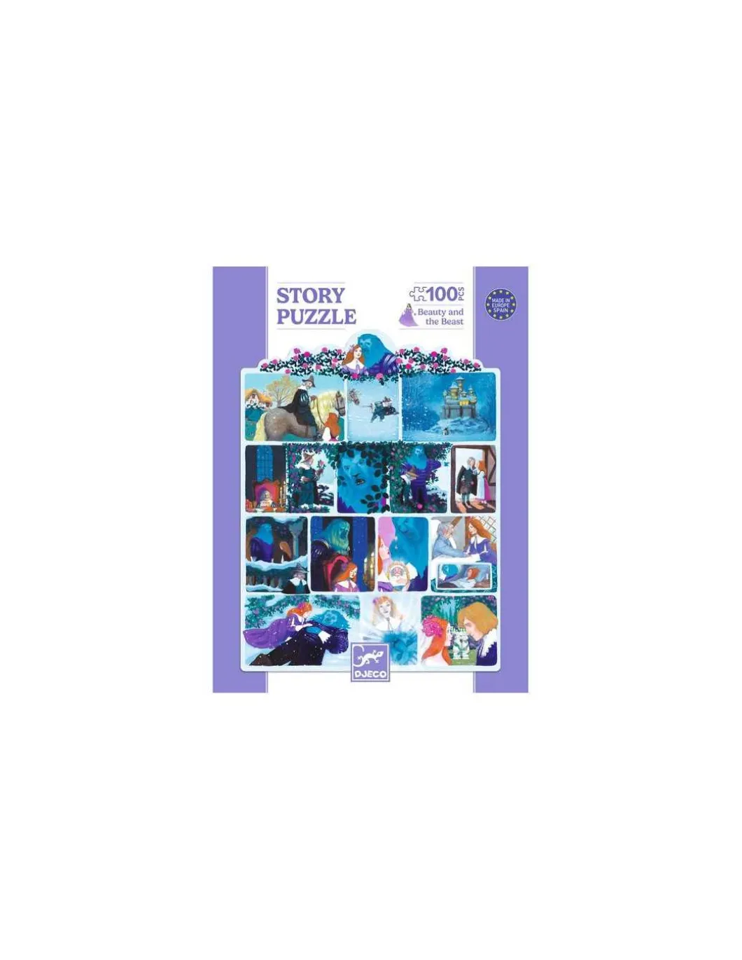 Story puzzle La Belle et la Bête 100 pièces - Djeco