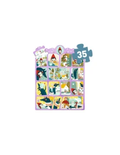 Story puzzle Le Petit Chaperon rouge 35 pièces - Djeco