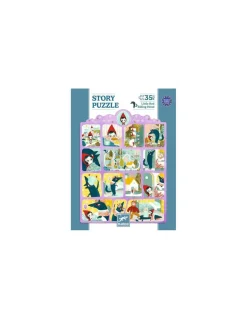 Story puzzle Le Petit Chaperon rouge 35 pièces - Djeco