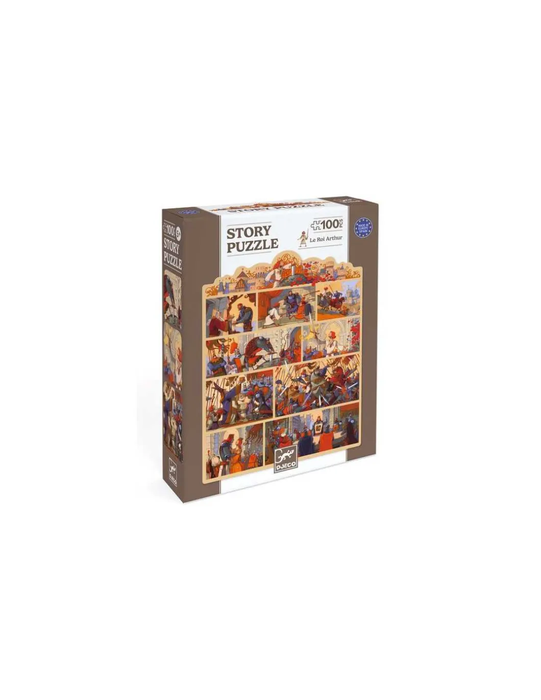 Story puzzle Le Roi Arthur 100 pièces - Djeco