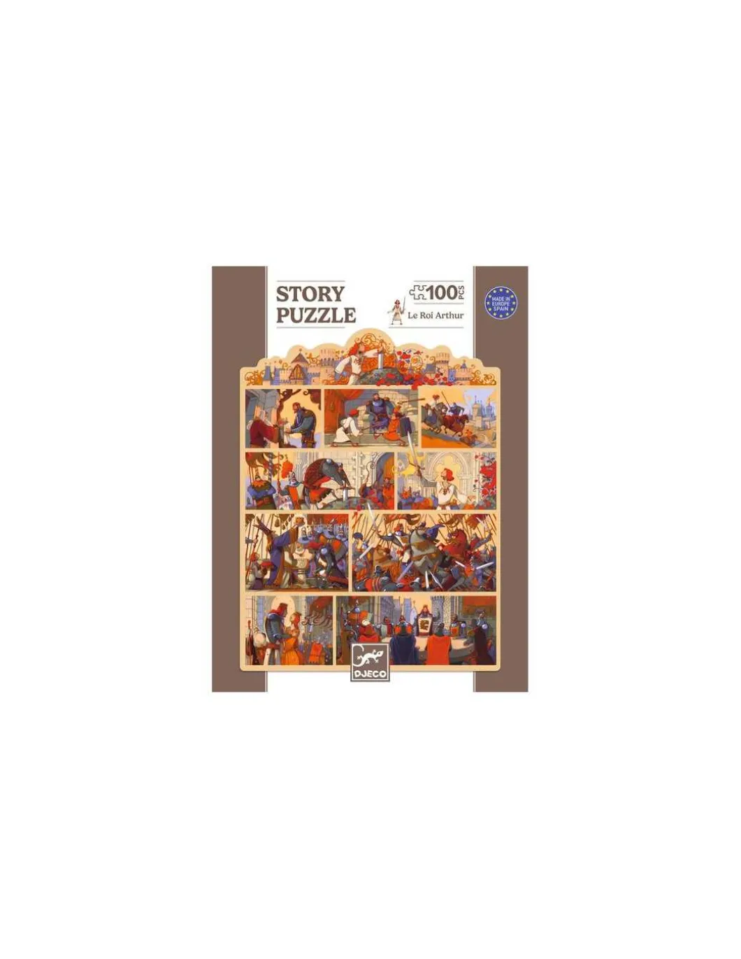 Story puzzle Le Roi Arthur 100 pièces - Djeco